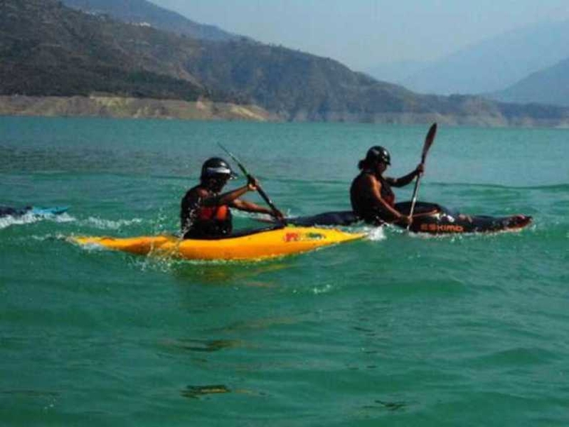 Kayaking in Tehri Lake